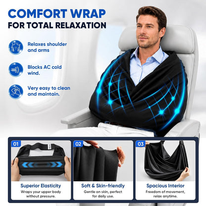 3-in-1 Airplane Sleep Support System - Carry On-Friendly Travel Bedding Accessory Set 💤