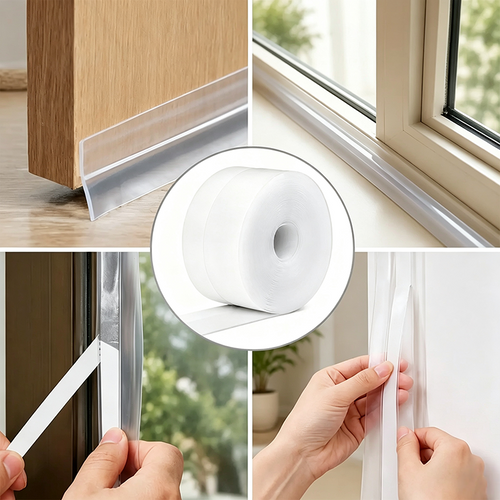 Adhesive Weather Stripping, 32.8Ft x 1.38in Draught Excluder Insulation Tape for Doors🚪