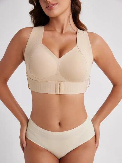 Postural correction Women’s Beige Wireless Bra