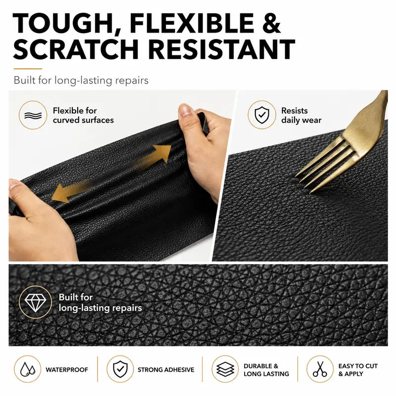 20*54 Inch Self-Adhesive Leather Sticker Patch Cuttable Sofa Repair ✨