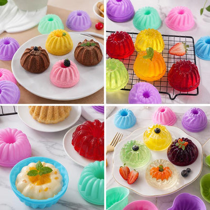 24pcs 2.75in Food-Grade Flexible Silicone Baking Cups - Nonstick Pumpkin Cake Molds ✨