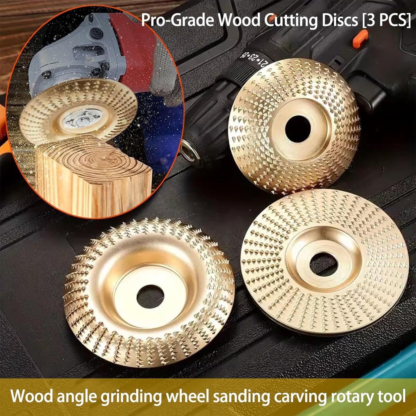 🪚3PCS Wood Carving Disc Set