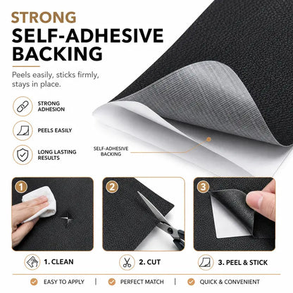 20*54 Inch Self-Adhesive Leather Sticker Patch Cuttable Sofa Repair ✨