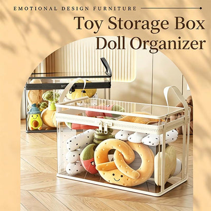 Transparent PVC Storage Box with Lid 📦 Large Capacity, Foldable