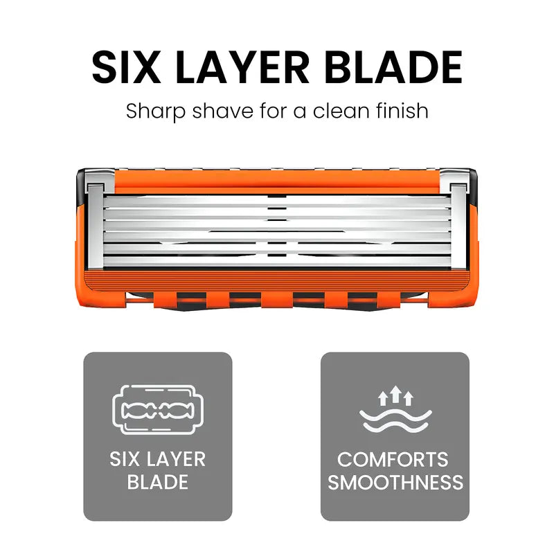 Premium Stainless Steel Blades Included, Plus Complimentary Ergonomic Handle 🪒