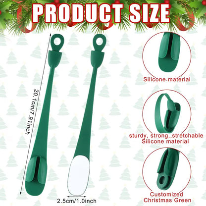 6Pcs Reusable Silicone Adhesive Christmas Garland Hooks 🎄