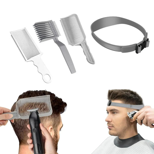 Unisex 4-Piece Hair Cutting Guide Kit - Professional Barber Haircare Equipment ✂️