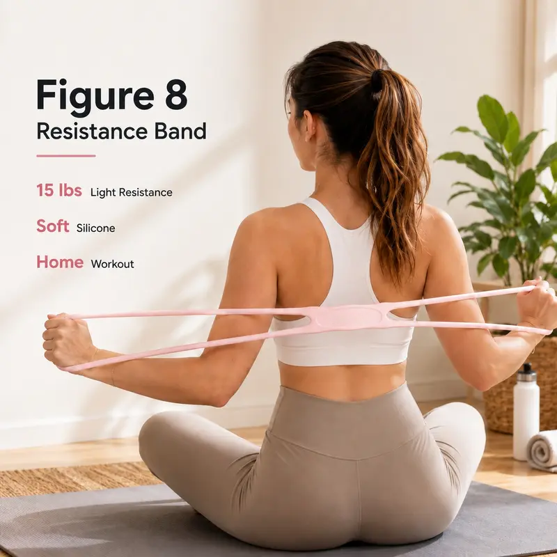 Resistance Bands Figure 8 Exercise Bands for Women 💪