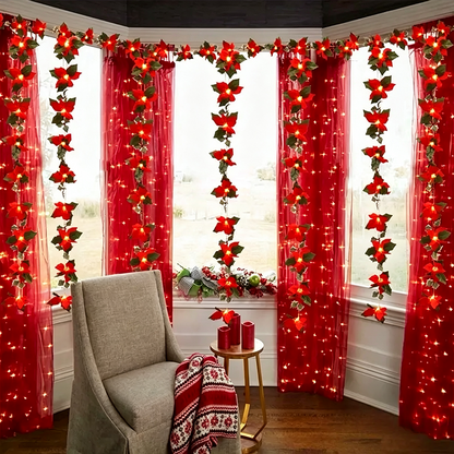 Christmas LED Garland String Lights – Festive Home Decor and Merry Christmas Ornament 🎄
