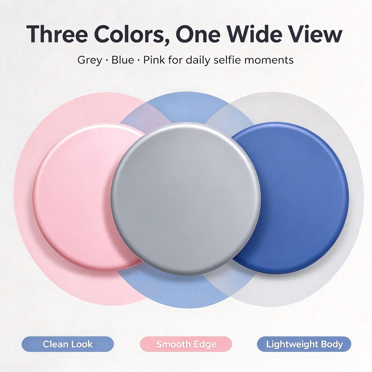 Selfie Convex Mirror, Handheld High-Definition Wide-Angle Selfie Mirror 🤳
