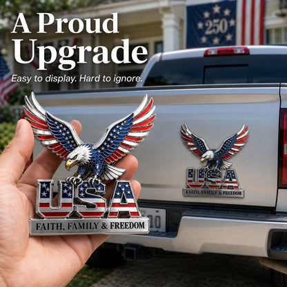US 250th Anniversary Decorative Metal Emblem