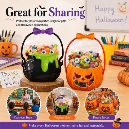 Halloween Plastic Goodie Bags, Trick or Treat Candy Bags 🎃