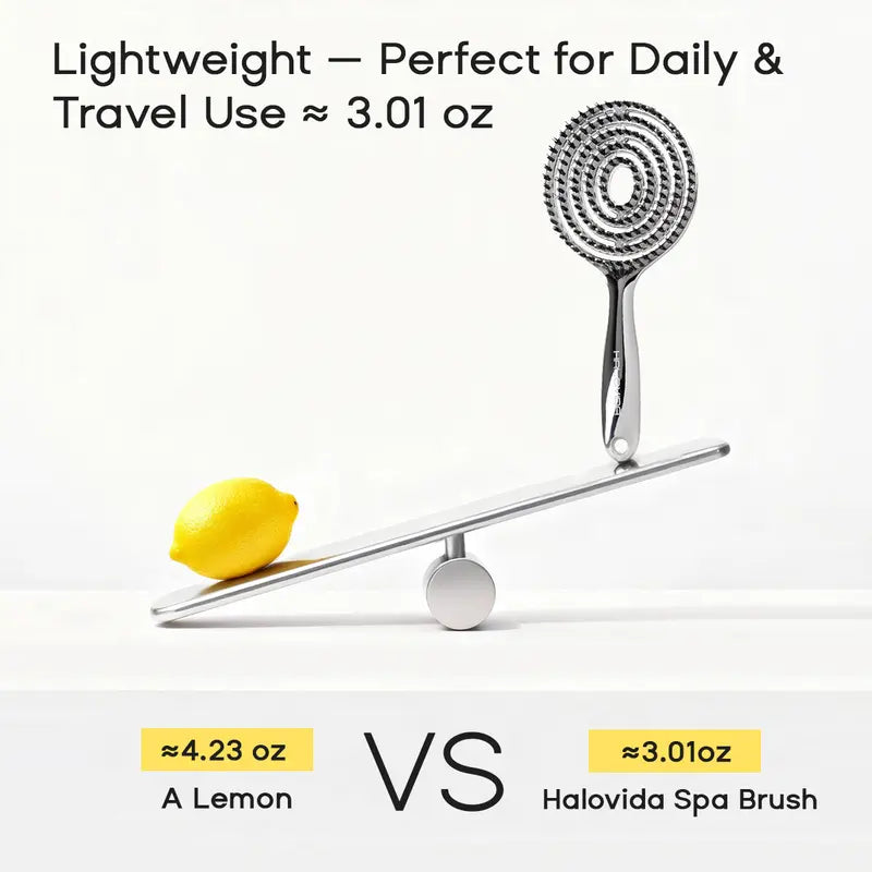 Anti-Static Hollow Round Bristle Brush - Massaging Design for Enhanced Volume 💆