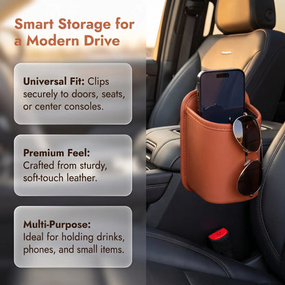 Car Cup Holder Accessory, Multi‑Purpose Drink & Water Bottle Storage Pouch 🚗