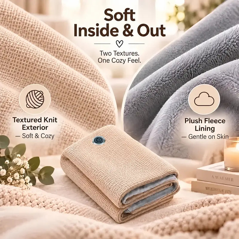 Wearable Heated Shawl Wrap with Zipper 🔥