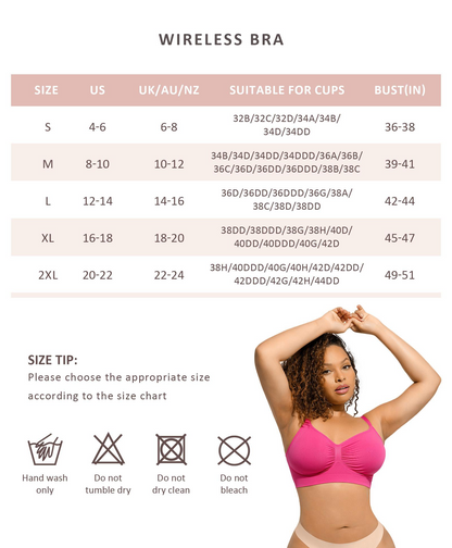 Women's Wireless Shaping Bra, up to size 44DD