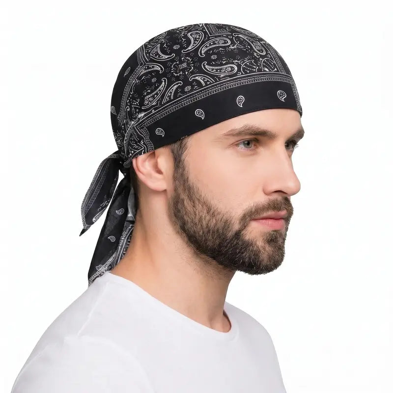 Unisex Paisley Performance Cooling Headwear – Moisture-Wicking