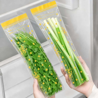 15PCS Thick Double Seal Food Storage Bags, Reusable Self-Sealing Pouches 🥡