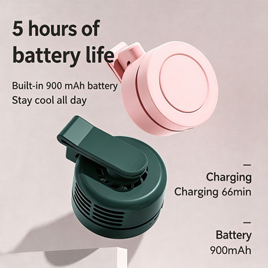 Portable, Quiet, Mini, Blade-less Electric Fan • 3 Speed Settings