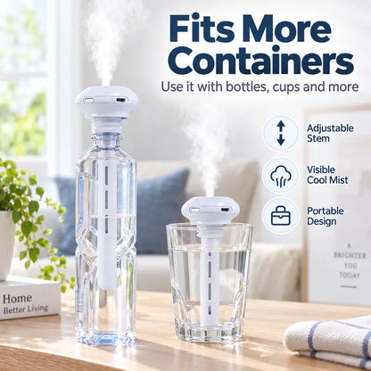 Mini USB Cool Mist Portable Donut Humidifier, Unlimited Water Tank Small Desktop Mist Maker 💧
