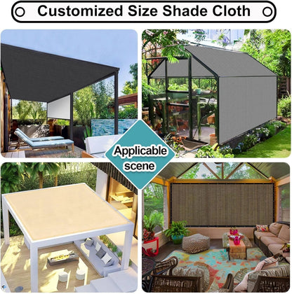 Black UV Resistant Sun Shade Net 10FTx13FT for Garden & Backyard🌳
