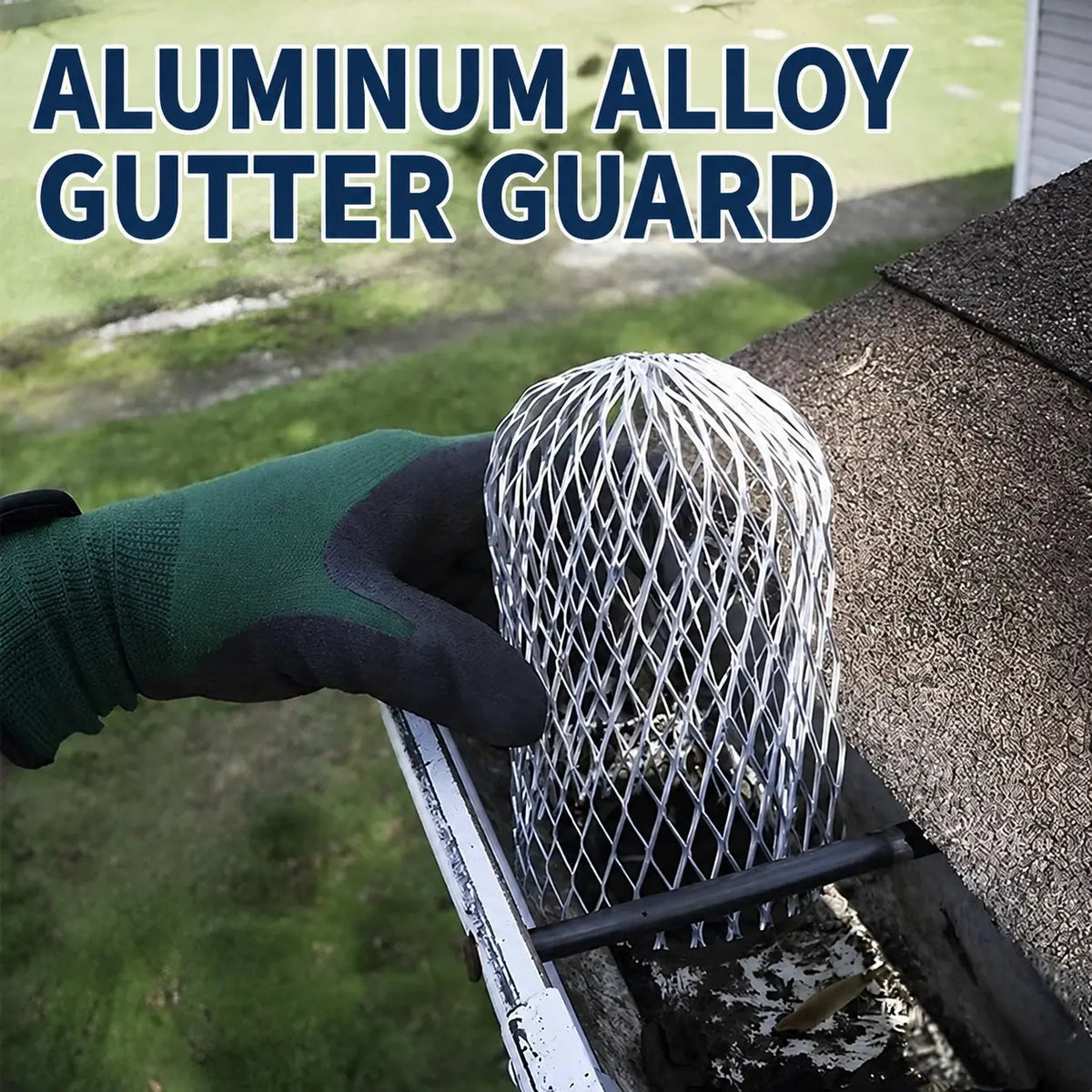 2 PCS Aluminum Alloy Gutter Guard Filter, Roof Rain Gutter Downspout Strainer🛠️