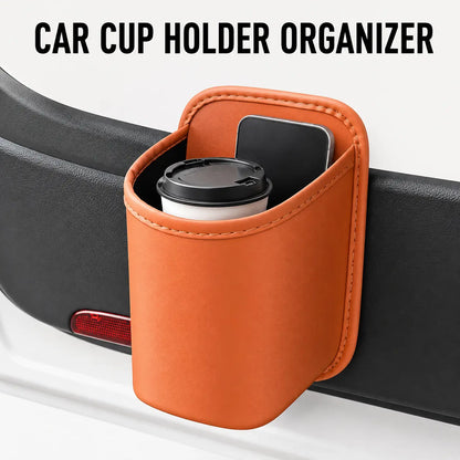 Car Cup Holder Accessory, Multi‑Purpose Drink & Water Bottle Storage Pouch 🚗