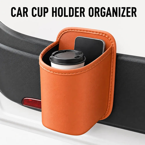 Car Cup Holder Accessory, Multi‑Purpose Drink & Water Bottle Storage Pouch 🚗