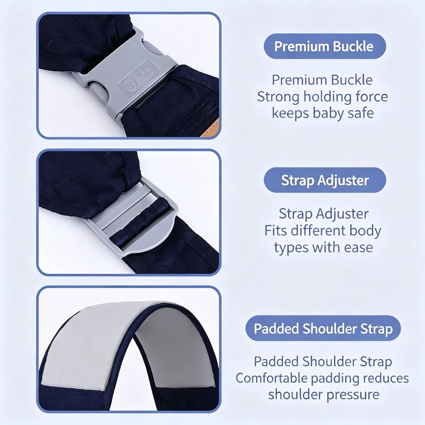 Adjustable Single-Shoulder Portable Strap, Lightweight Breathable Mesh Hip Bag Strap 🎒