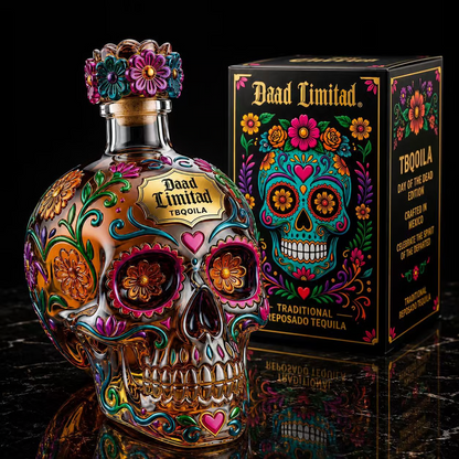 💀 Day of the Dead Style Tequila Decanter Bottle