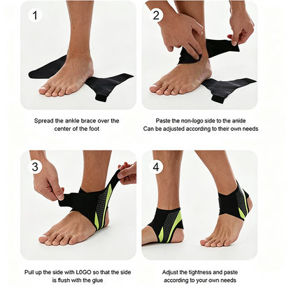 Adjustable Compression Ankle Support Brace, Honeycomb Breathable Ankle Stabilizer🦶