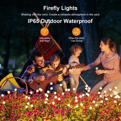 Solar Swaying Firefly Lights IP65 Waterproof Garden Stake Lights✨