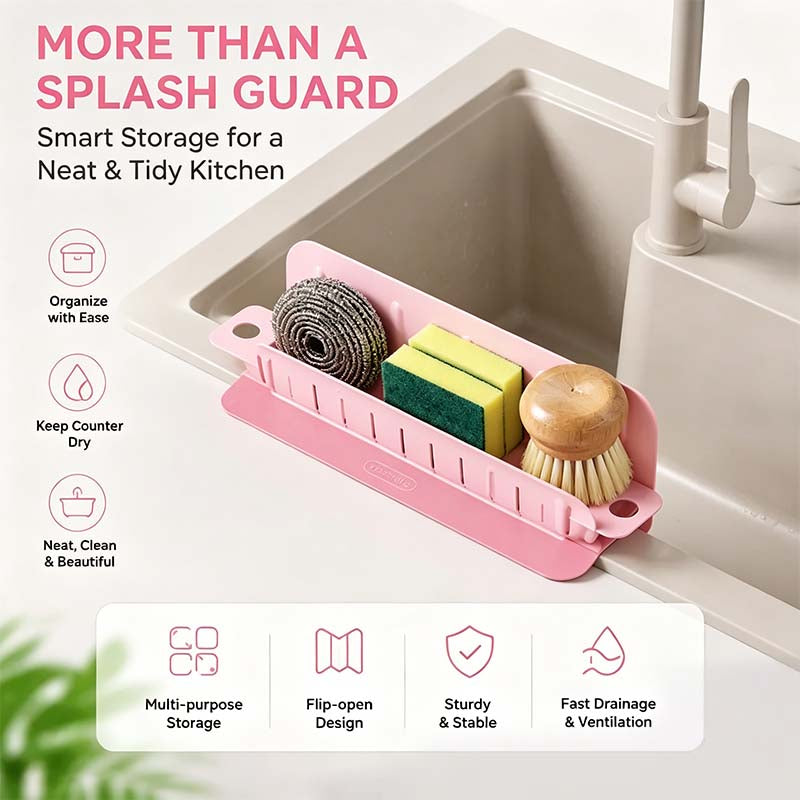 Kitchen Sink Splash Guard, Water Guard for Washbasin & Dish Washing 💦
