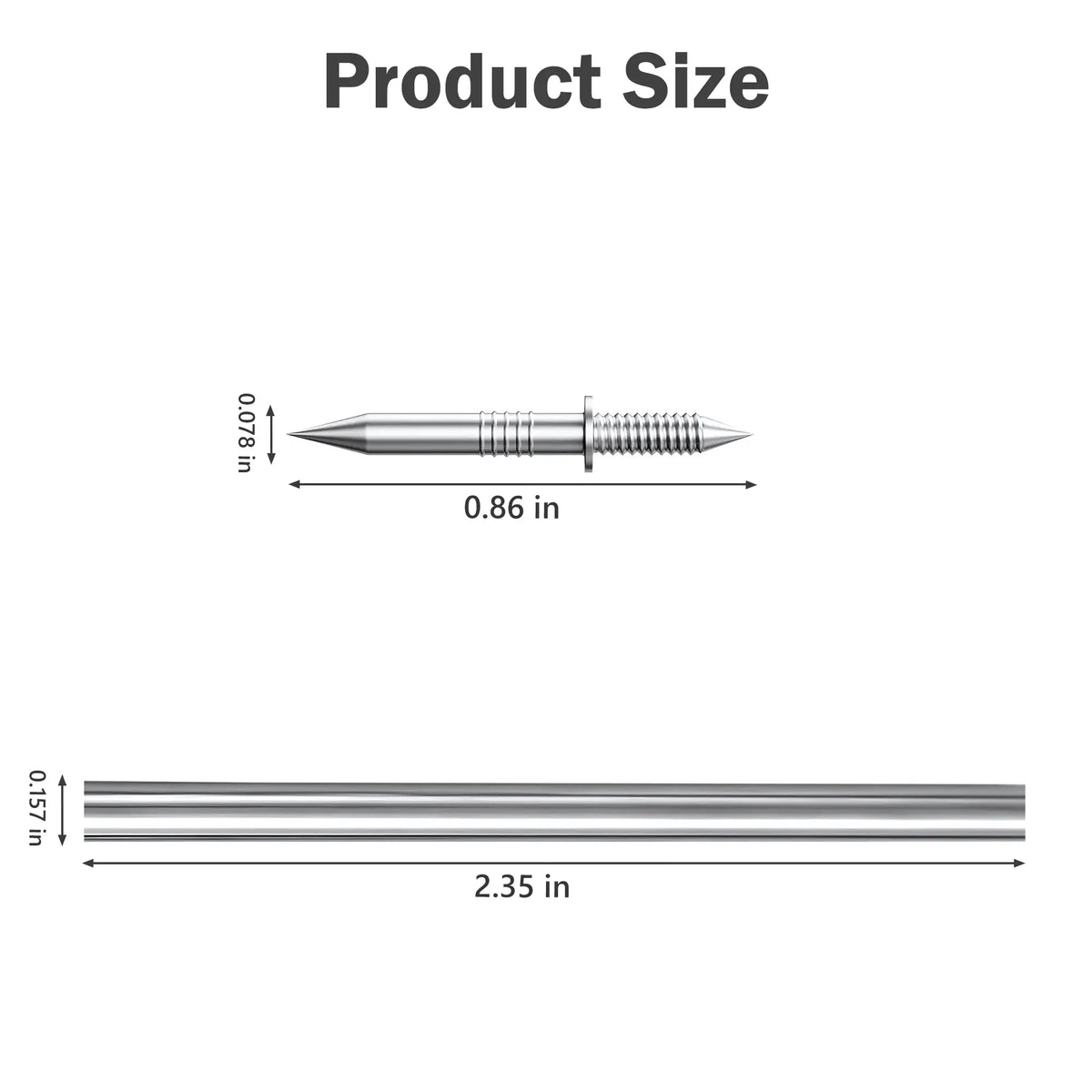 100 Double-Headed Carbon Steel Baseboard Nails🔩