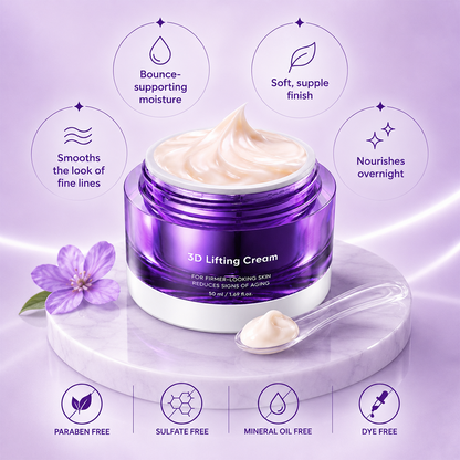 2026 3D Lifting Cream 1.7 fl oz | Advanced Korean Facial Night Cream💜