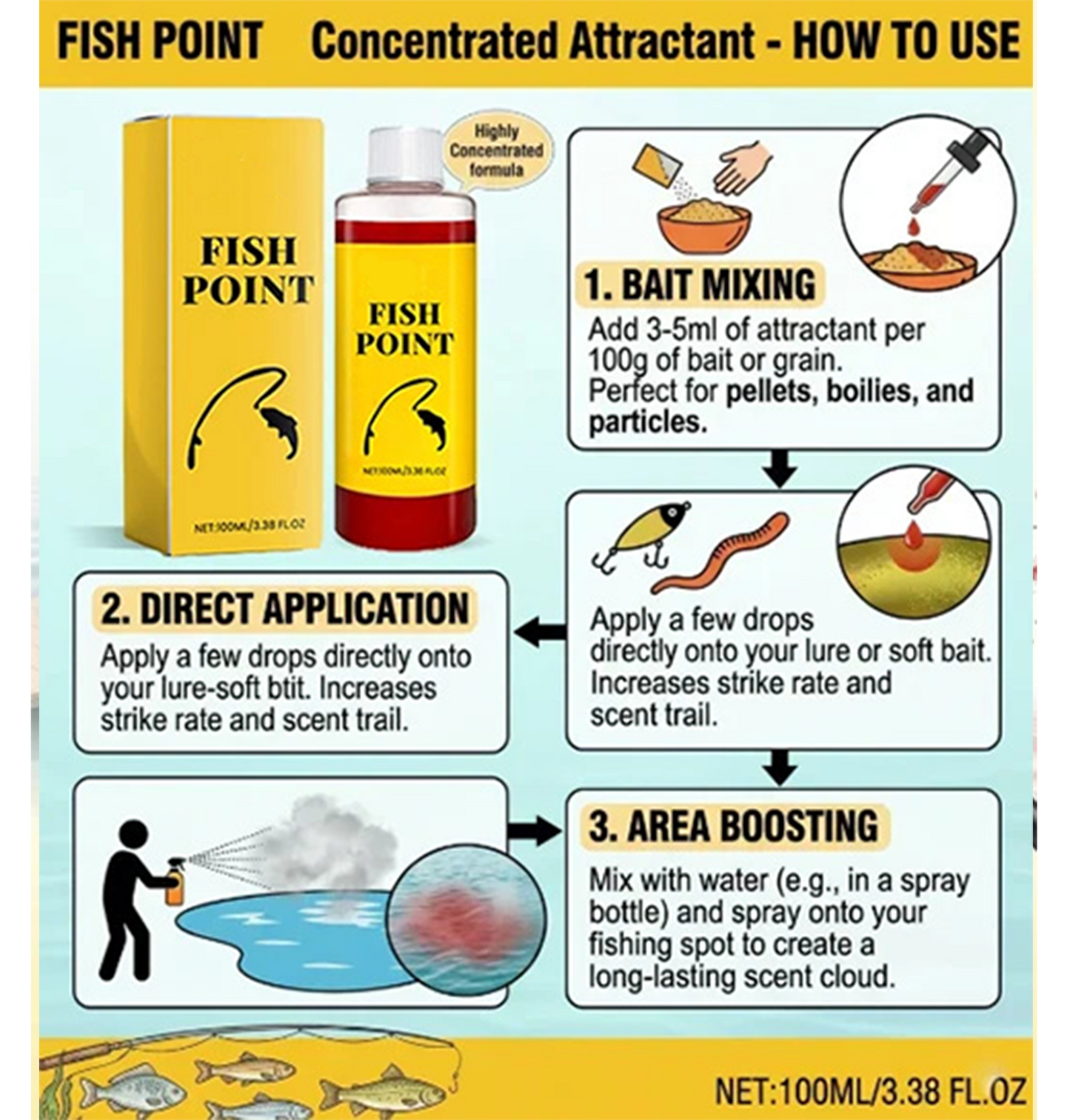 🎣 Concentrated Fish Attractant Liquid