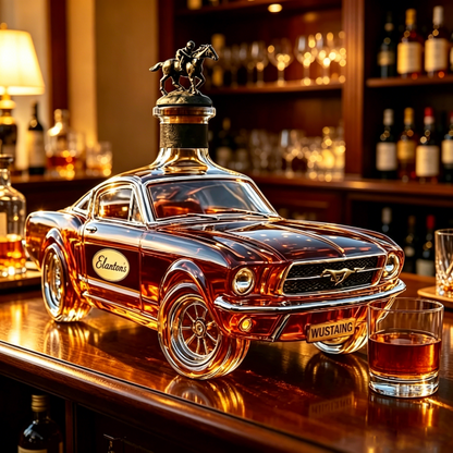 4 Styles Whiskey Decanter, Car Shaped Glass Bottle