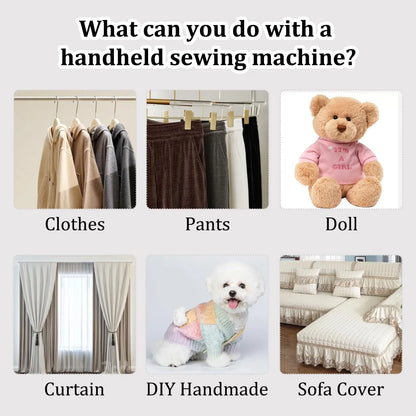 Portable Miniature Handheld Sewing Machine- Beginner-Simple Operation 🧵