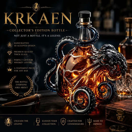 Black SpicedRum 3D SculptedOctopus Collector'sEdition Bottle