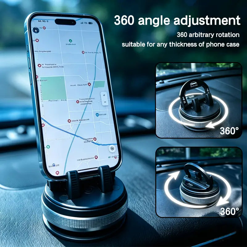 Car Phone Holder 360 Degree Rotation, Suitable for Car Navigation In-Car Dashboard 🚗