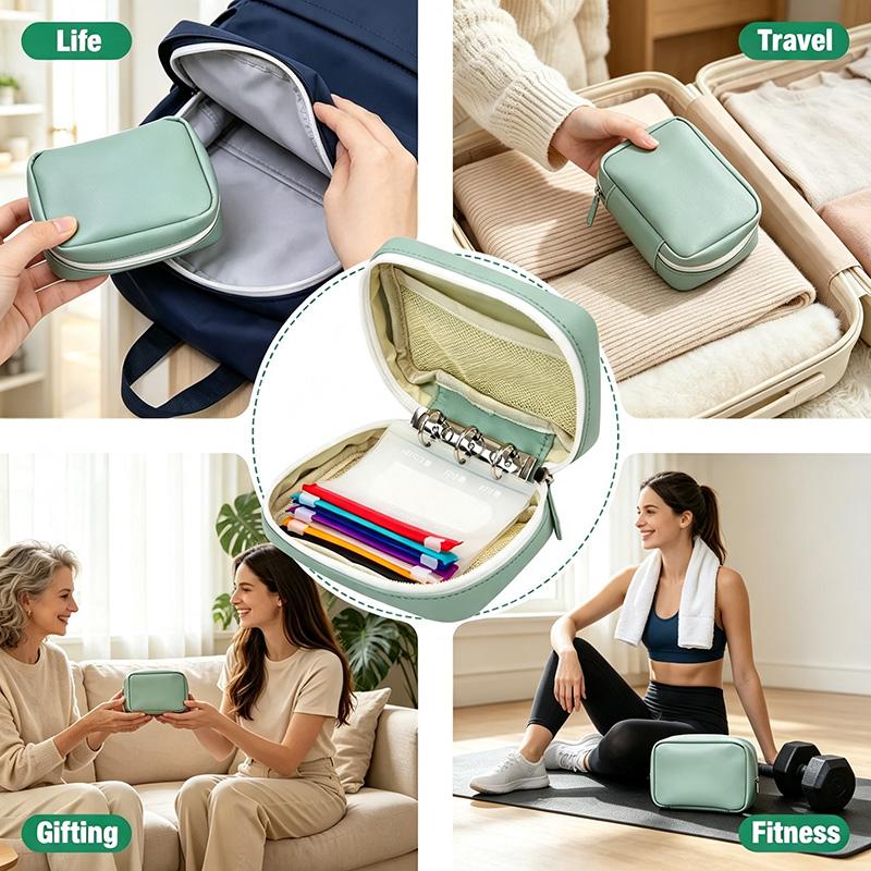 Waterproof Pill Pouch Set, 14pcs Bags Inside, A8 Waterproof Pill Organizer Set, 7 to 14 Days of Meds 🩹