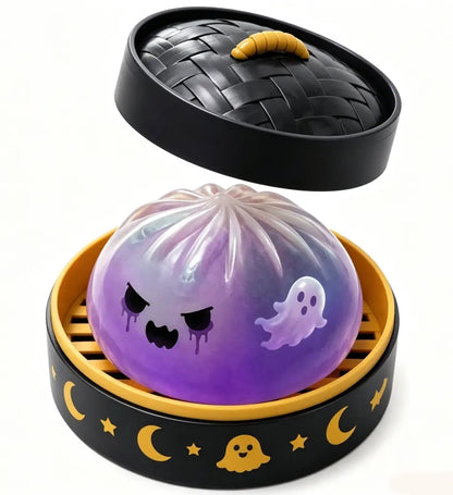Cute Halloween scary ghost Marukosqueeze toy set, portable stressrelief hand squeeze toys👻