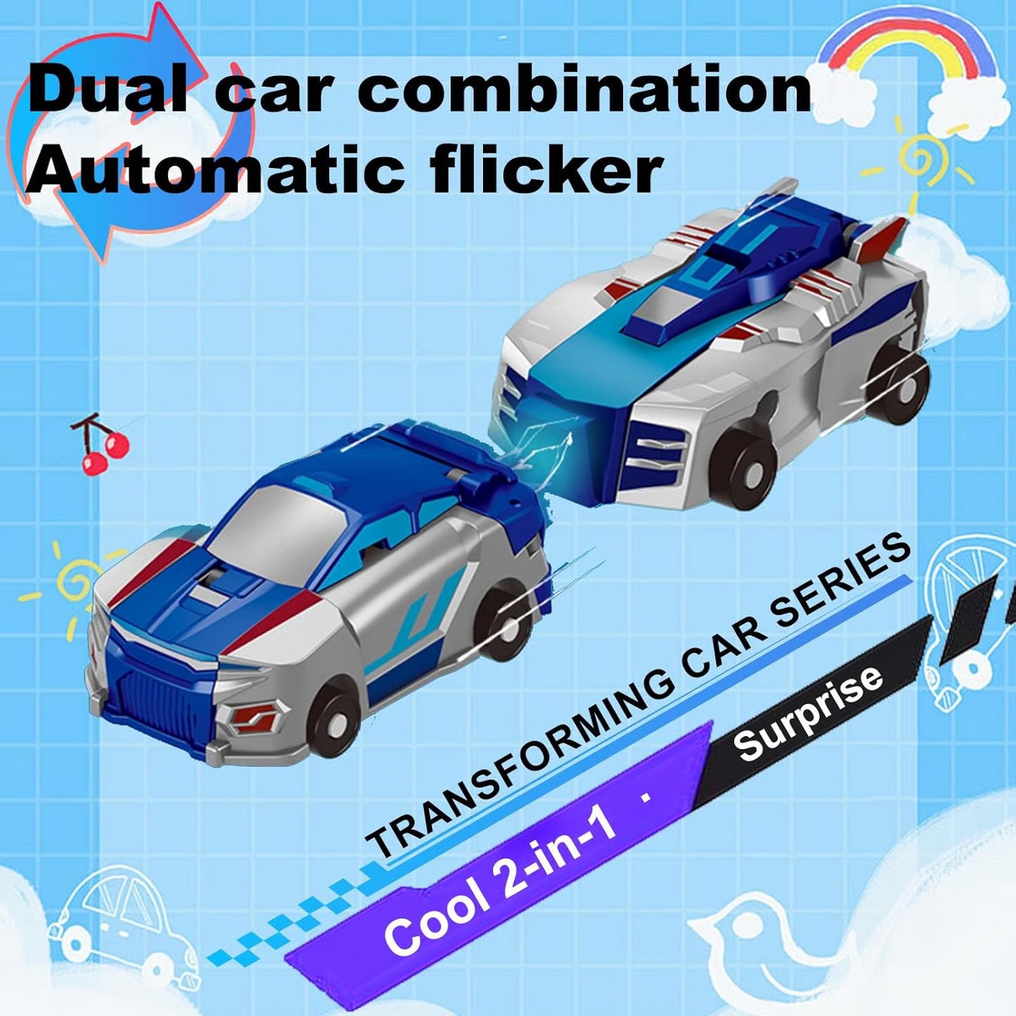 Magnetic Dinosaur Transformer Car Toy