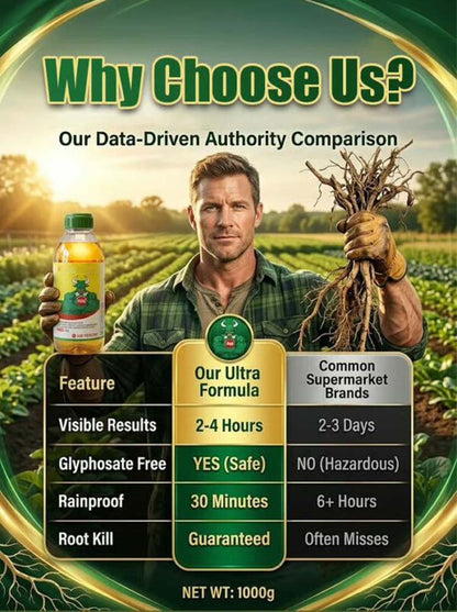 Glyphosate-Free Root Killing Weed Killer, Fast Rainproof Weed Control🌿