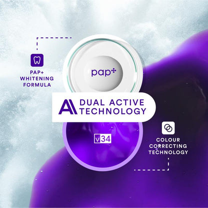 V34 PAP+ Teeth Whitening Strips | Peroxide-Free Gentle Yellow Tone Correction🦷