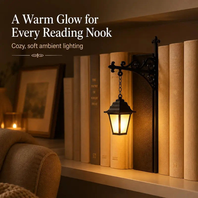 Library Lantern-Decorative Bookshelf Lighting, MiniatureHanging Shelf Lampdeng🏮