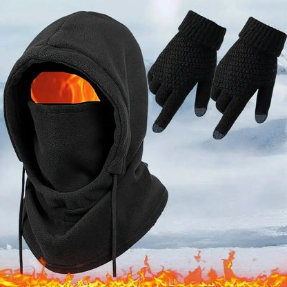 Unisex  Adult Plain Winter Warm Multi-Pieces Outdoor Wear Set 🧣