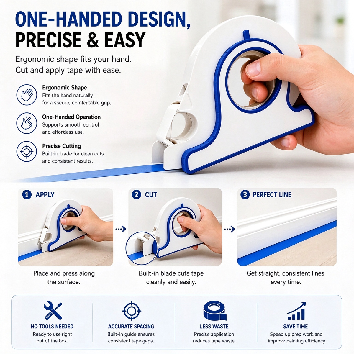 High Efficiency Painter Masking Tape Applicator 🛠️