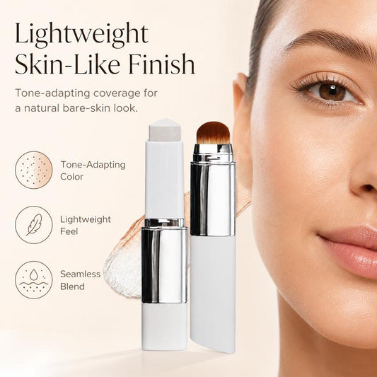 Dual-Ended Color Matching Foundation Stick with Built-In Blending Brush🤍