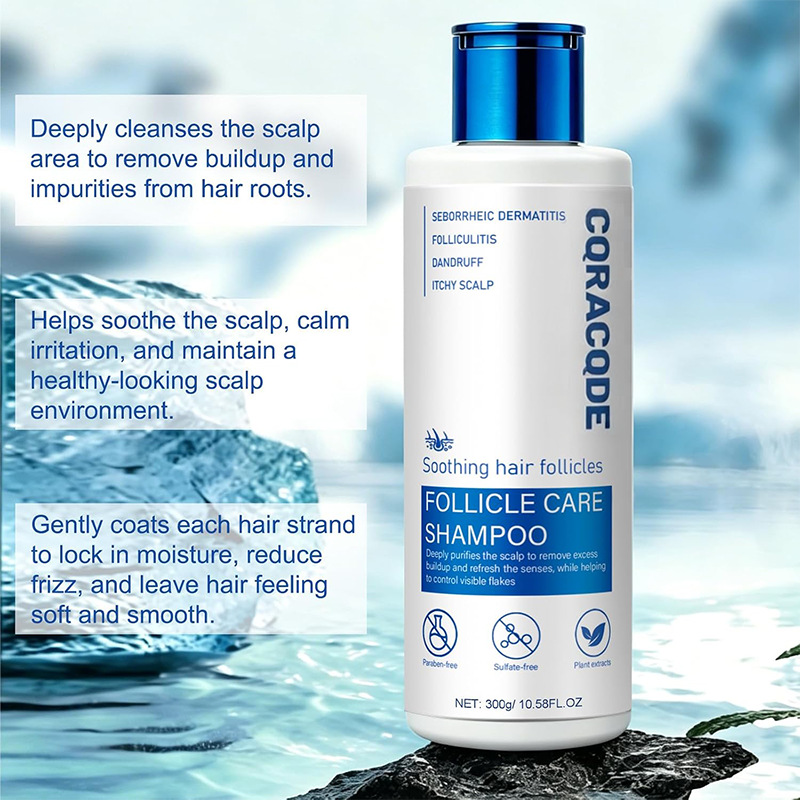 Folliculitis Shampoo for Itchy, Flaky Scalp - Purifying Formula for a Soothed, Balanced Scalp & Oily Scalp Care🧴